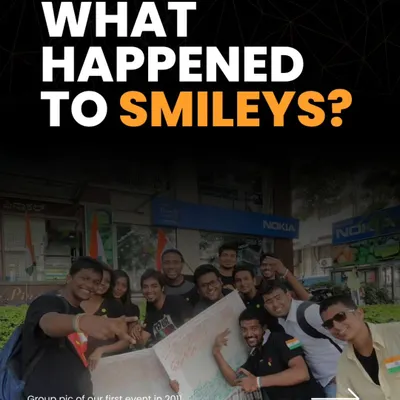 What happened to Smileys? This is a group picture from our very first event in 2011. We started with a simple idea to spread joy, and it grew into something much bigger.