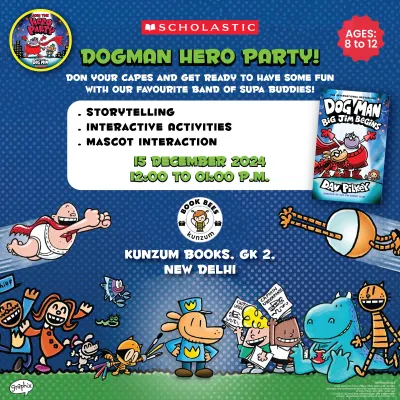 We partnered with Scholastic to throw a Dogman Hero Party. The event for kids aged 8 to 12 included storytelling, interactive activities, and a chance to meet the Dogman mascot.
