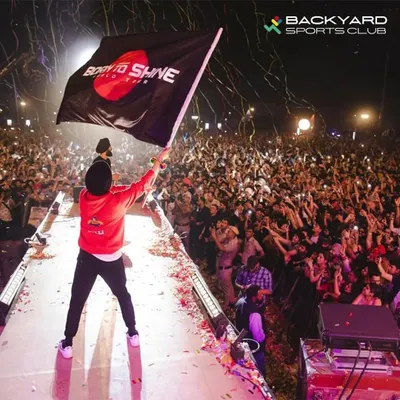 A historic night with Diljit Dosanjh during his "Born to Shine" tour. This view from the stage shows him connecting with thousands of fans, creating an unforgettable live music moment.