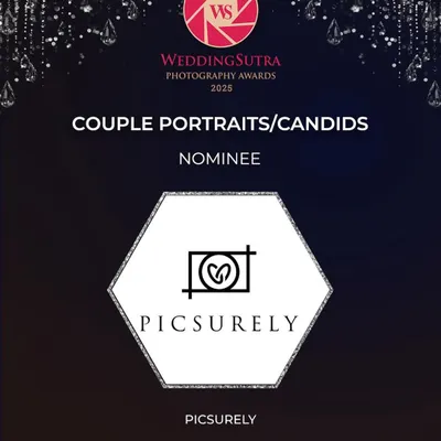We are honored to be nominated for the 2025 WeddingSutra Photography Awards in the "Couple Portraits/Candids" category, a recognition of our dedication to capturing authentic love stories.
