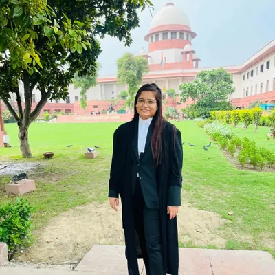 My life and work are dedicated to the pursuit of justice within these halls. Pictured at the Supreme Court of India.