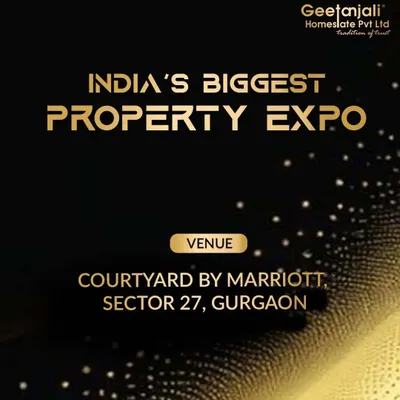 The official announcement for our Gala Property Expo 5.0 at the Courtyard by Marriott, Gurgaon. This event features 150+ projects, 100+ developers, and exclusive offers like discounts up to ₹30 Lakhs.