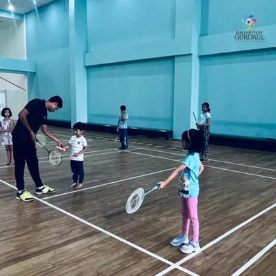 Our 'learn to play' program for the youngest kids focuses on making badminton fun while teaching basic racket skills and hand-eye coordination.
