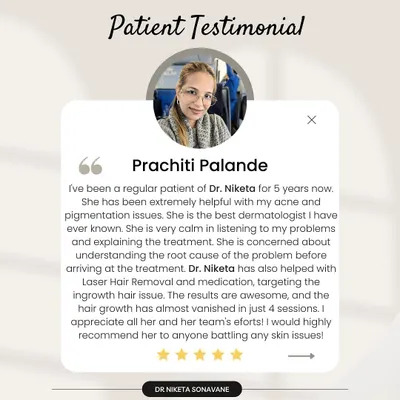 This review from a patient of five years highlights my core philosophy. We worked together on her acne, pigmentation, and ingrown hair issues from laser removal. Her feedback on my calm approach and focus on finding the root cause is exactly the experience I strive to provide for everyone.