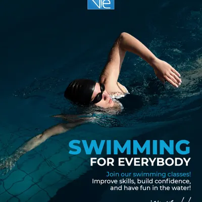 It's never too late to start. Our "Swimming for Everybody" program is designed to help adults and children alike improve their skills, build confidence, and discover the joy of being in the water.