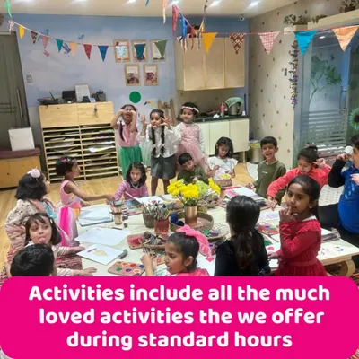 A birthday party in full swing! My party packages include all the much-loved activities from our standard hours, plus special games to make the day unforgettable.