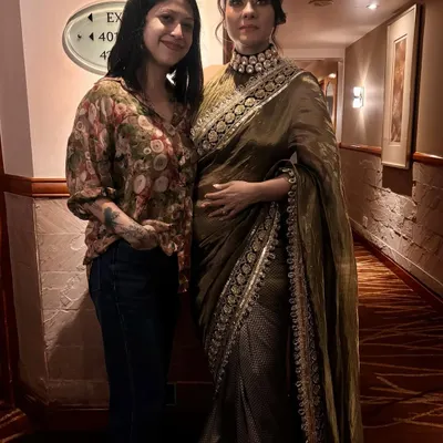 A behind the scenes moment with Kajol. The little girl in me who grew up watching her films in Assam could never have imagined this day. She is truly as gorgeous and full of life as you can imagine.
