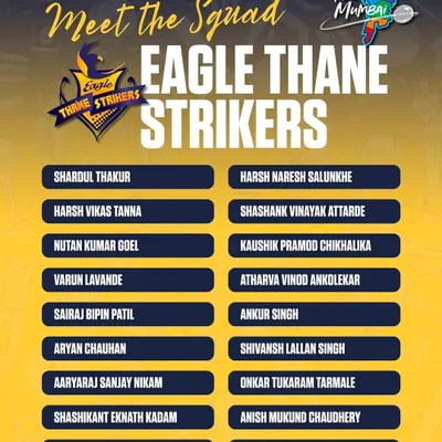 The official squad list for the Eagle Thane Strikers, featuring our academy's own Shivansh Singh. Seeing our players alongside established names is a testament to the effectiveness of our training program.