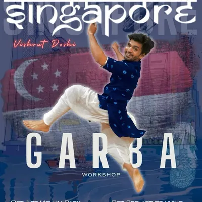 So excited to take Garba to Singapore. This poster announces four workshops I taught across the city. It's a dream come true to share my passion for our folk dance with the global Gujarati community.