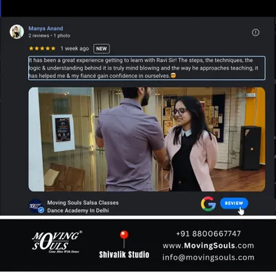 A wonderful 5-star review from our student Manya, who found that learning with us helped her and her fiancé gain confidence. This is why we do what we do.