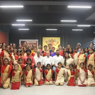 A group photo from our Bharatha Muni Jayanti celebration. It was an insightful day for all our students, connecting them to the ancient roots of Natyashastra.