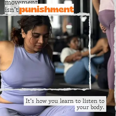 Movement isn't punishment. It's how you learn to listen to your body. I don't guarantee weight loss in my classes because we work on something deeper: building a strong, resilient body that supports you through life.