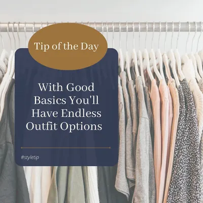 Style tip of the day: with good basics, you will have endless outfit options. Investing in high-quality foundation pieces is the secret to a versatile wardrobe that you can mix and match for any occasion.