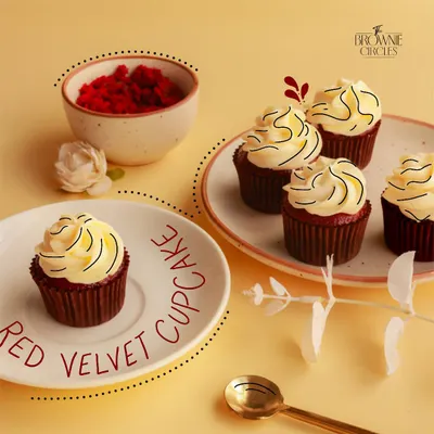 Our classic Red Velvet Cupcakes, with their vibrant color and rich cream cheese frosting, are a treat for the eyes and the palate.