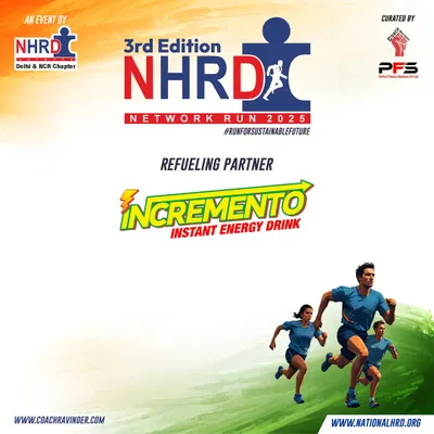 Welcoming Incremento as the Refueling Partner for the NHRD Network Run, ensuring our runners stay energized.