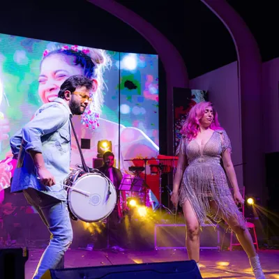 This is the energy I bring to a sangeet or wedding reception. Performing with my dhol alongside Neha Bhasin, we make sure the celebration is unforgettable.