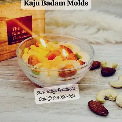 This dry fruit bowl candle is a stunning and unique creation that always amazes people. I teach how to make these using our special Kaju and Badam silicone molds for a hyper-realistic look.