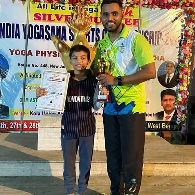 The journey to the nationals begins here. We celebrate Vidhish Raut's historic performance at the state-level yogasana competition, where he won the championship in Artistic Yoga and secured his selection for the national stage. Hardik abhinandan!