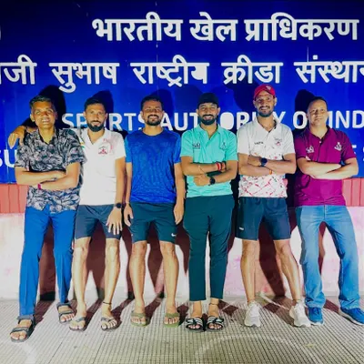 With fellow coaches at the Sports Authority of India (SAI), Netaji Subhas National Institute of Sports. I believe in learning from and collaborating with the best in the field.
