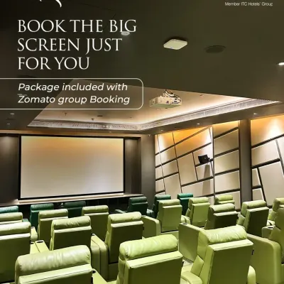 Book the entire cinema just for you and your guests. This poster highlights the core offering of our private theatre: an exclusive space for your group, whether for a film screening, a corporate event, or a personal celebration.