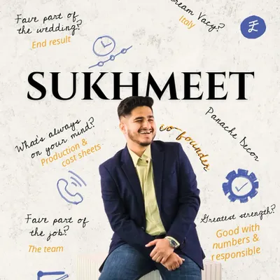 Meet Sukhmeet, my co-founder and the visionary behind our boldest ideas. With a background in luxury retail and a passion for creating unique experiences, he is the one who pushes our creative boundaries and ensures every event has that jaw-dropping factor.
