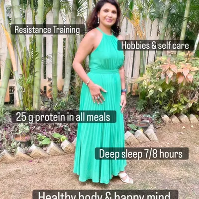 A healthy body and happy mind is a daily job. It requires conscious choices: morning sunlight, resistance training, self-care, adequate protein, and deep sleep. Health isn't complicated if you are consistent and balanced.