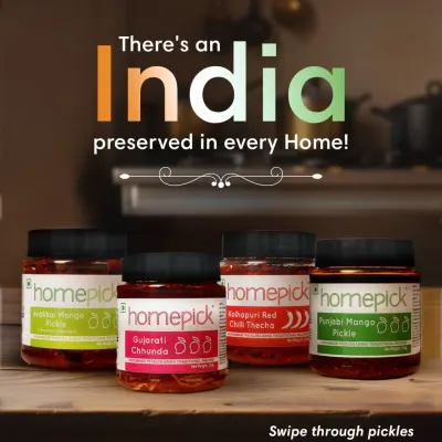 There's an India preserved in every home, and in every jar of our pickle. We bring you authentic regional recipes that taste just like home.