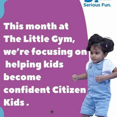 This month, we're focusing on helping kids become confident "Citizen Kids." Through movement and teamwork, our little gymnasts build courage and kindness.
