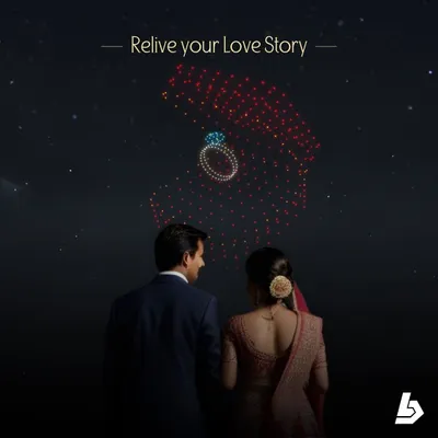 Relive your love story under the stars. We can animate key moments of your journey together, from the first date to the proposal, creating a deeply personal and moving narrative for you and your guests.