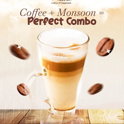 There's no better way to enjoy a rainy day than with a warm cup of coffee. This layered latte macchiato is the perfect companion for the monsoon season, offering a comforting escape with its distinct layers of espresso and steamed milk.