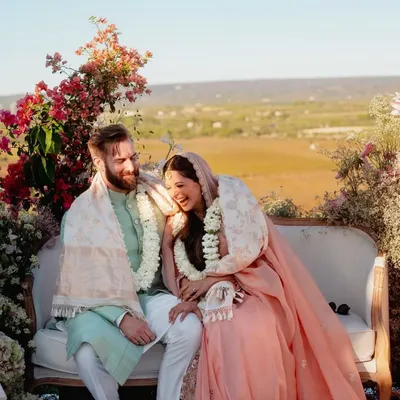 An Italian Dream: Shikha and James in Puglia. Their fall wedding was all about fine tailoring and quality craftsmanship, blending local Italian flavours with timeless Indian drapes.