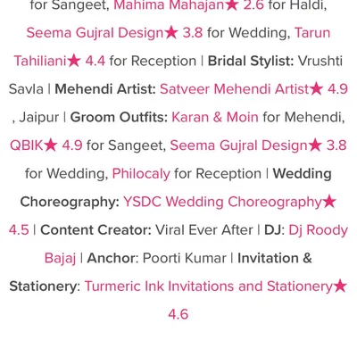 It's always a proud moment to see my name featured on a platform like WedMeGood. It's a testament to the hard work and passion I pour into every single event.