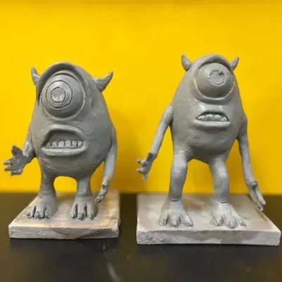 Double the trouble, double the fun. Our sculpting students Hena and Raheel each created their own version of the lovable monster, Mike Wazowski, showcasing their individual artistic styles while learning character sculpting.