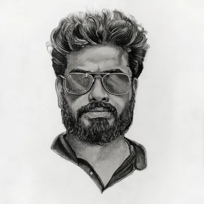 This is the final version of a commissioned pencil portrait, drawn with graphite on 160gsm paper. We focus on creating a realistic portrait with sharp details and smooth shading.