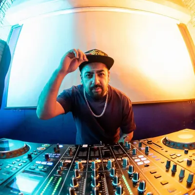 A fisheye view from my console at Roxy, Kolkata. I love the energy of this city. You can see the focus as I mix, always reading the room to decide which track to play next.