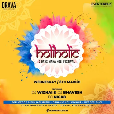 This poster for the "Holiholic" festival shows my involvement in major city events. Playing for a massive Holi celebration requires a special kind of energy, mixing Bollywood and Punjabi music with live dhol beats.