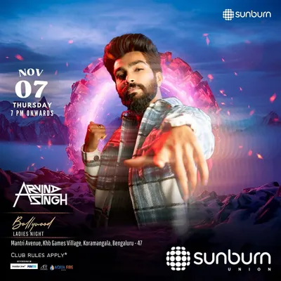 The official poster for my Bollywood Ladies Night at Sunburn Union. Thursdays are always about good vibes and great music.