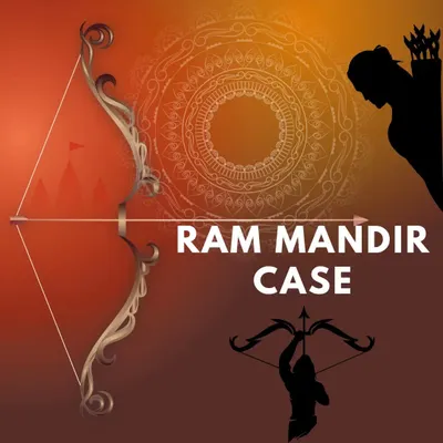 This graphic introduces the Ram Mandir case, one of the most significant and long-standing property disputes in India's history.