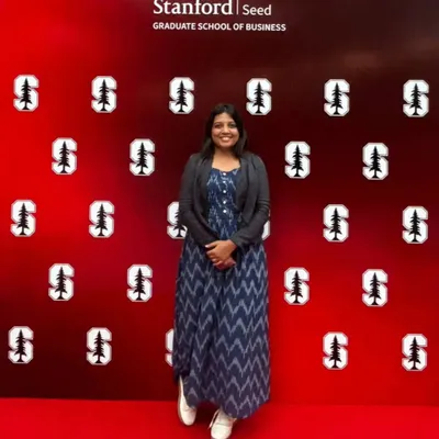 I'm so proud to share that I, Shruthi Venugopal, am part of the Stanford Seed Transformation Program. This is a huge step in my journey to innovate and elevate the pet care experience for our entire community.
