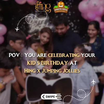 POV: You are celebrating your kid's birthday at Hing x Jumping Jollies. This image perfectly captures the happy, chaotic, and beautiful moment of a family gathered around a birthday cake.