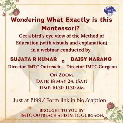 Wondering what this Montessori thing is all about? We are holding a one-hour interactive webinar on Zoom to give you a clear overview of the method. This session is perfect for parents and educators who have questions and want straightforward answers.