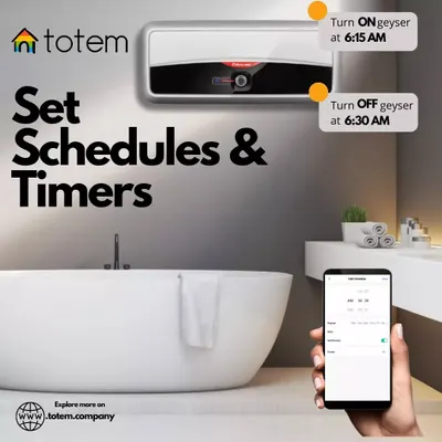Save energy and money by putting your geyser on a schedule. Our smart plugs allow you to automate high-power appliances, ensuring they are only on when you need them.