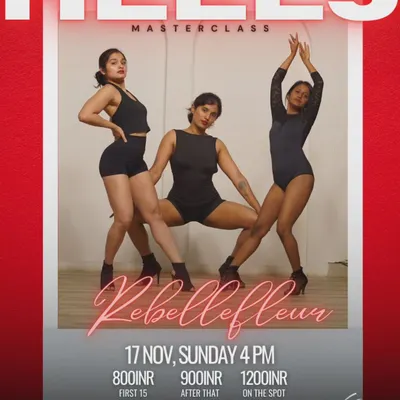 Announcing our first Heels Masterclass. This is part of our #femme program, designed to empower dancers through technique and choreography.