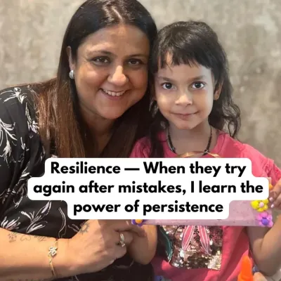 I learn so much from my students, especially the power of resilience. This picture with one of my young artists reminds me that it's okay to make mistakes and that the real magic is in trying again.