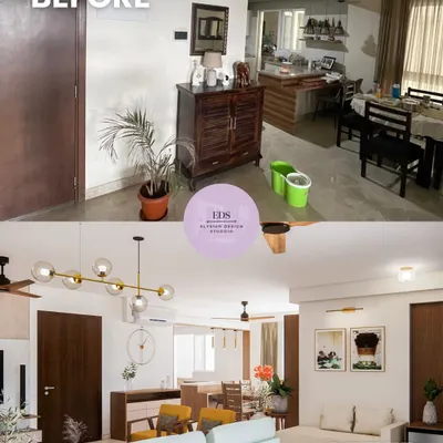We completely reimagined this living and dining area. By removing bulky furniture and creating a cohesive layout with modern lighting and clean lines, we transformed a cramped space into an open, airy, and inviting home perfect for relaxing and entertaining.