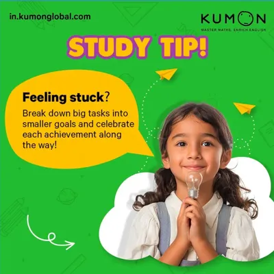A simple study tip I share with all my students: when you feel stuck, break big tasks into smaller goals. Celebrating each small achievement builds momentum and confidence.