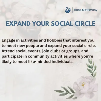 To meet like-minded people, it is important to expand your social circle. Engaging in hobbies and community activities that interest you is a great way to meet someone compatible.