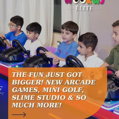 The fun just got bigger. We've added new arcade games, a slime studio, and mini-golf to our already massive list of attractions, ensuring endless entertainment for everyone.