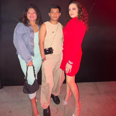 Backstage at the Style Icon Hunt with the fabulous stylist Ambrish. Collaborating with other fashion professionals is always an inspiring experience.