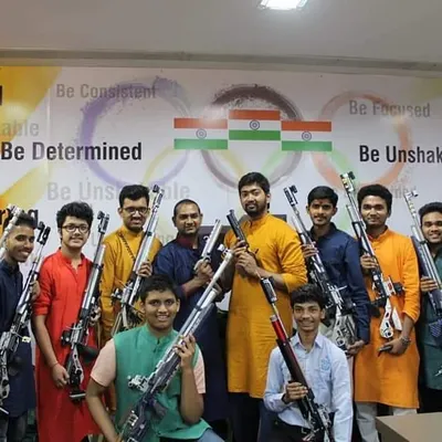 Our team of champions. This group of 29 shooters all qualified for the National Shooting Championship, a testament to our excellent training facilities and dedicated coaching team which includes a sports psychologist and nutritionist.